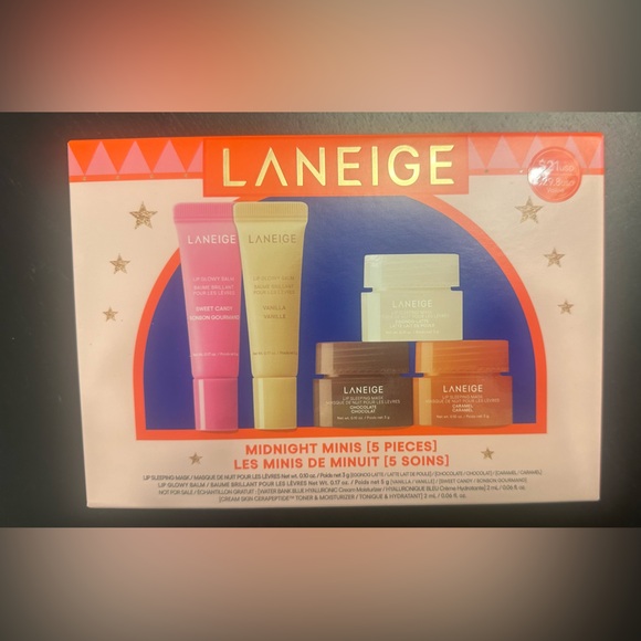 LANEIGE Midnight Minis Lip Glowy Balm and Lip Sleeping Mask Gift Set - Brand New - Picture 8 of 9